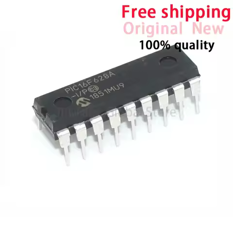 PIC16F628A-I/P DIP-18 PIC16F628A PIC16F628 16F628 Flash-Based, 8-Bit CMOS Microcontrollers