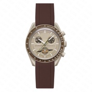 สายซิลิโคนสำหรับดำน้ำ20มม. 22มม. สำหรับ Rolex Seiko MoonSwatch ผู้ชายผู้หญิงสายนาฬิกาข้อมือยางนุ่มที่เปลี่ยนได้