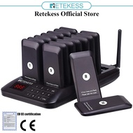 Retekess TD157 Restaurant Pager System Mute Function 1-99s Optional Restaurant Pagers Max 998 Buzzer