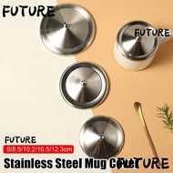 HL-FUTU 1Pcs Mug Cover, Heat Temperature Preserve 8/8.5/10.2/10.5/12.3cm Cup Protective Cap,  Stainl