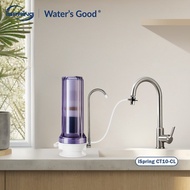 iSpring CT10-CL Multi-Stage Countertop Filter System Alkaline Water Filter For Drinking Water With V