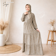Gamis Dewasa Motif Yasmine Series By Gamisa.id - Bahan Rayon Viscose Premium - Bisa COD