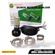 Original H4 H6 6-Sided M02E Motorcycle LED Light with Warranty AC/DC 38 Watt / M02E LED 6-SIDED 38W 