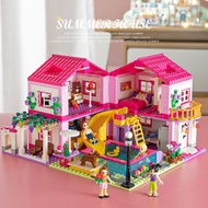 Compatible with Lego Building Block Toys Girl Princess Ice Snow Castle Villa Tree House Educational 