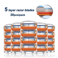 Safety Razor Gillette Fusion 5 Proglide Straight Shaver for Men Shaving Machine With Blades Shave Ca