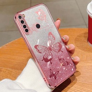 เคสมือถือไล่สี YBD สำหรับ Xiaomi Redmi Note 8 Note 7 Pro Note 7S Redmi 9A เคสโทรศัพท์ผงชิมเมอร์ระบบไ