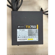 POWER SUPPLY PSU CORSAIR TX 750 80 PLUS BRONZE USED