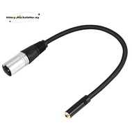 0. Wire 3 Pin Xlr Male to 3.5Mm Female Audio Connector Stereo Microphone Adapter
