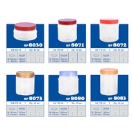 Plastic Lid Cookies Contianer / Plastic Jar / PET Food Contianer / CNY Cookies Container / Raya Cook