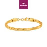 HABIB Oro Italia 916 Yellow Gold Bangle GB89531124(7)-BBY (for baby) (22K Gold)