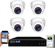 GW Security 8 Channel 4K NVR 8MP AI Human & Vehicle Detection Surveillance Security Camera System wi