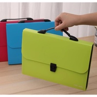 Long Accordion File Organizer Expandable File Envelope Folder w/ Handle