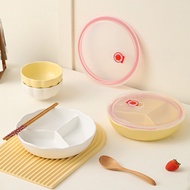 Ceramic Dining Tray 211 Fat Reducing Dining Plate Fat Reducing Meal Plates Bento Box Lunch Box 211 D