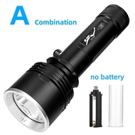 12000LM Diving Flashlight Yellow Light Super Bright XHP90 Dive Torche Rechargeable 100m Underwater L