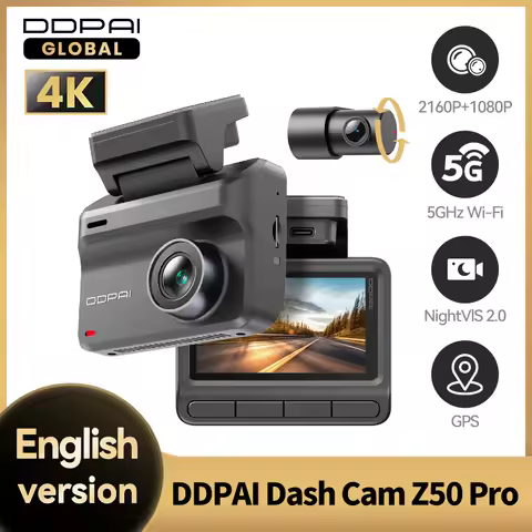 2025 New DDPAI Z50 Pro Dash Cam 4K Car DVR Night Vision 5GHz Wi-Fi GPS ADAS 24h Parking mode Front a