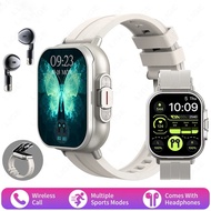 TWS 2 in 1 Smart Watch with Headphones Sports Watch Bluetooth Headset Call Watch Men Health Monitor