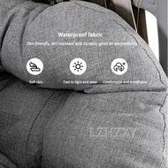 2 Person Double Egg Swing Chair with Stand Indoor Outdoor Patio Wicker Rattan Hanging Egg Chair w/Cu