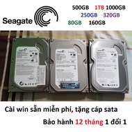 Ổ cứng 1TB 500GB 250GB 160GB 80GB Seagate HDD PC 500GB máy bàn HDD 250GB 1000GB 250G 500G 1T 1000G 2