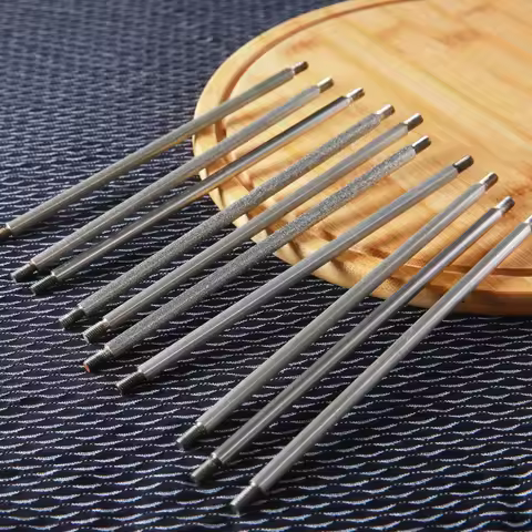 6mm Cylindrical rod Diamond sharpening stones Kitchen Knife sharpening whetstone diamond Bar Ruixin 