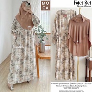 Foici NIVIA MOCA GAMIS SET HIJAB DRESS WOMEN FREE HIJAB