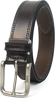 0111128 Men's Belt, 1.4 inches (35 mm), 46.5 inches (118 cm), Made in Japan, Cowhide Leather, Double