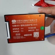 BMS lifepo4 16S 48V 30A สำหรับแบตเตอรี่ ลิเธียมฟอสเฟต LiFePO4 3.2V Battery Management System บีเอ็มเ