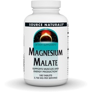 Source Naturals Magnesium Malate - 3750mg Per Serving - Essential Magnesium Malic Acid Supplement - 