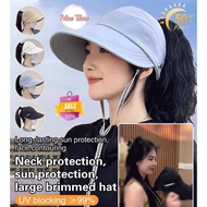 UV Protection Beach Hat/Sun Protection Hat/Large Brim Hollow Top Hat