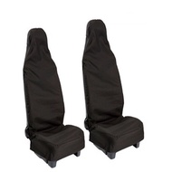 2pcs Front Universal Waterproof Nylon Car Van Auto Vehicle Seat Cover Protector Black