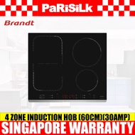 (Bulky) Brandt BPI164HUX 4 Zone Ultraboost HoriZone Induction Hob (60cm)(30amp)
