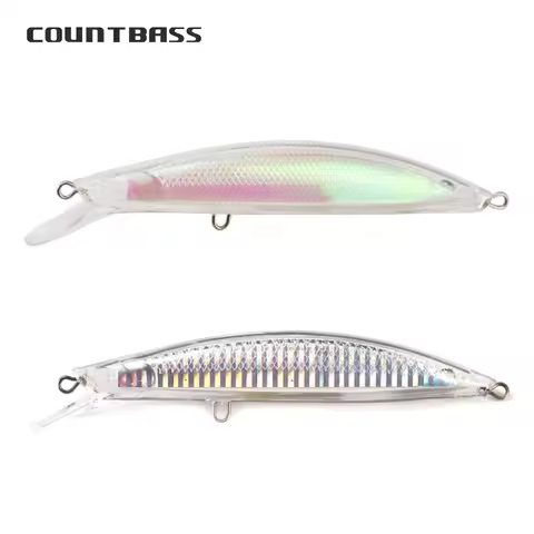 Countbass 10Pcs Blank Hard Baits 80mm/3.2" 6.1g/0.22oz, 100mm/4" 11.4g/0.4oz, 120mm/4.7" 19.7g/0.69o
