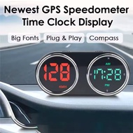 Car Motorcycle Electronic Clocks GPS HUD KM/H MPH Speed Meter 7-Color Head-up Display Plug And Play 