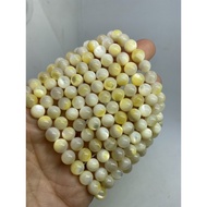 D2246 Natural Organic Gemstone/Gold Shell/Hand Bead Bracelet Each Weight: 15g Size Approximately: Di