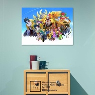 Premium Poster - Digimon Characters - Borderless Frame 60x42cm