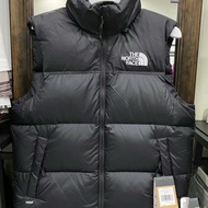 NORTH FACE เสื้อกั๊ก2024เวอร์ชั่นอเมริกันแท้เสื้อปกตั้งดาวน์ผ้าฝ้าย F กันน้ำสำหรับคู่รักปักเสื้อโค้ท