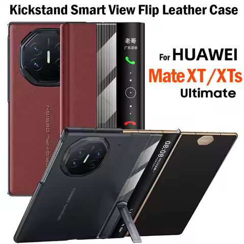 Flip Cover for Huawei Mate XT XTs Ultimate Case Kickstand Leather Smart View Funda for Huawei Mate X