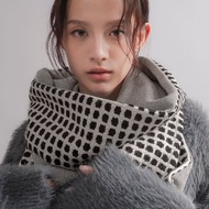 【 聖誕禮物 】MIST 系列 - 幽霧 * 連帽圍巾 點點 保暖 圍巾