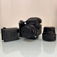 Bronica ETRS + 40/4 + 75/2.8 + 2個film back + 測光頂 + handle