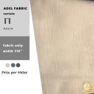 ADEL AZURE Kain Langsir Blackout Bidang 110" Potong Meter Embossed Curtain Fabric (Langsir Abstract)