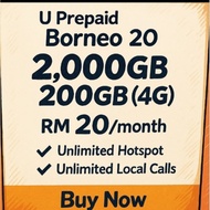 Umobile Sabah Sarawak Prepaid Simcard Borneo