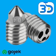 For Upgraded Hotend Bamboo Lab X1/X1C/P1P/P1S CHT Copper Plated Nozzle 0.2/0.4/0.6/0.8mm