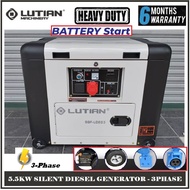 LUTIAN 5.5KW SILENT DIESEL GENERATOR 3Phase (5GF-LDEG3) - Heavy Duty - 6 Months Local Warranty -