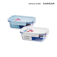 LocknLock กล่องถนอมอาหาร The Clear Square Container ความจุ 630 ml. รุ่น LNG428MIT