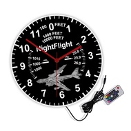 [tgrx] Boeing B-52 Stratofortress Airplane Lmuinous Neon Sign Pilot Wall Clock Air Force Strategic B