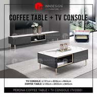 PERONA Sintered Stone TV Console / Coffee Table