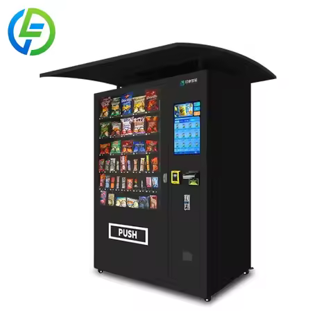 Refrigerated Wall Mounted Vending Machine Combo Hot Sellers for Foods and Drinks 21.5 Inch Digital T