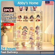 Blind Box 4 tier Storage Organizer Acrylic Display Box Transparent Toy Stack Doll Figure Case Sanrio