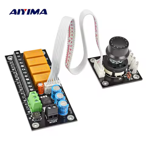 AIYIMA Audio Stereo Two Channel Relay 4 Way Sound Source Selection Audio Switch Input Selection Boar