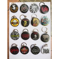 Button Badge Keychain Metal / Rock (44mm) Matte
