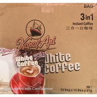 KAPAL API WHITE COFFEE 3IN1-37G X 15SACHET X 20BAG [SATU KOTAK]